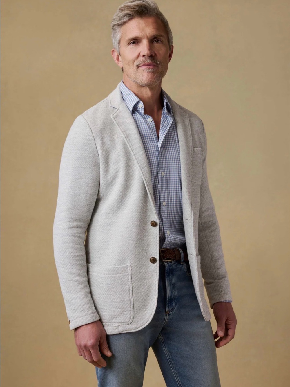 NWOT FAHERTY | Inlet Knit Blazer XS Heather Gray
